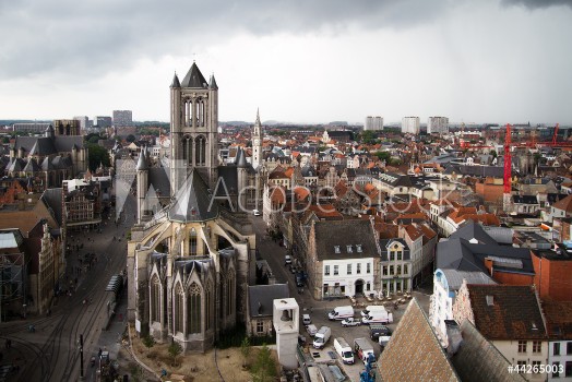 Bild på View of Ghent and Saint Nicholas Church